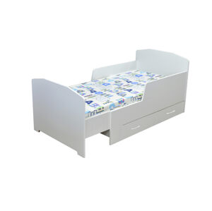 Sconto Detská rastúca posteľ BAMBI biela, 80x200 cm