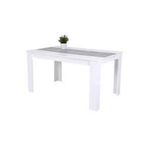 Sconto Jedálenský stôl LILO biela/betón