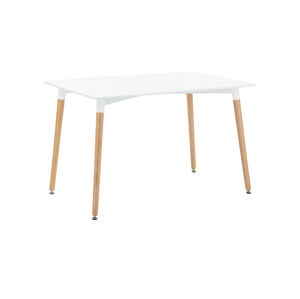 Sconto Jedálenský stôl HENRY biela/buk, 120 cm