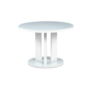 Sconto Jedálenský stôl JAXON biela/vysoký lesk