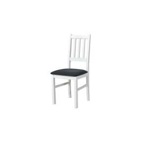 Sconto Jedálenská stolička BOLS 4 biela/sivočierna