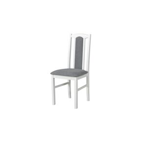 Sconto Jedálenská stolička BOLS 7 biela/svetlosivá