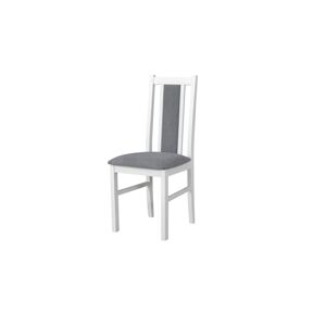Sconto Jedálenská stolička BOLS 14 biela/svetlosivá