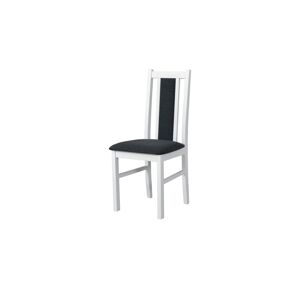 Sconto Jedálenská stolička BOLS 14 biela/sivočierna