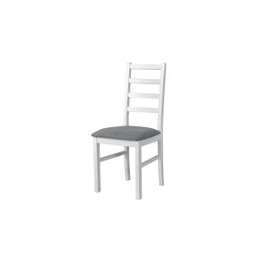 Sconto Jedálenská stolička NILA 8 sivá/biela