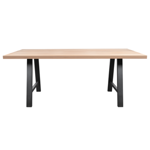 Sconto Jedálenský stôl AMAYA A dub/kov, šírka 160 cm, rovná hrana