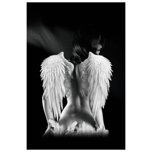Sconto Obraz ANGEL 80x120 cm, čiernobiela