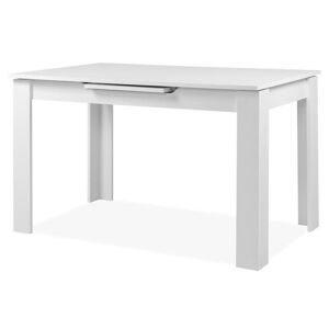Sconto Jedálenský stôl BAUCIS 90A biela, šírka 125 cm