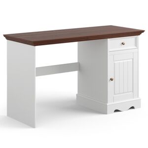 Sconto Písací stôl BELLU orech/biela