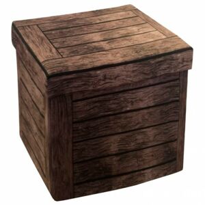 Sconto Sedací box s úložným priestorom BERNIECE vzhľad drevo