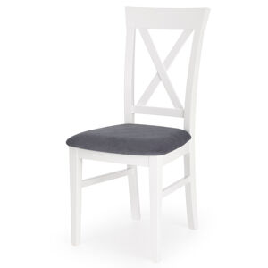 Sconto Jedálenská stolička BIRGOMU biela/sivá