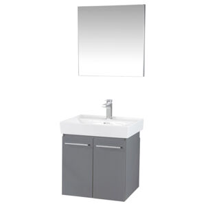 Sconto Kúpeľňová zostava CARLSBAD sivá, šírka 60 cm