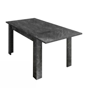 Sconto Jedálenský stôl CARRARA 1 čIerny mramor