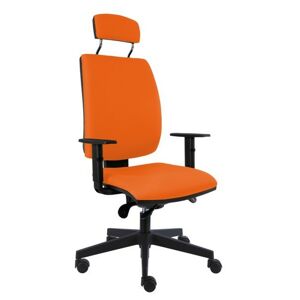 Sconto Kancelárska stolička CHARLES oranžová