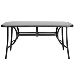Sconto Záhradný stôl CORDOBA 4 antracit/čierna