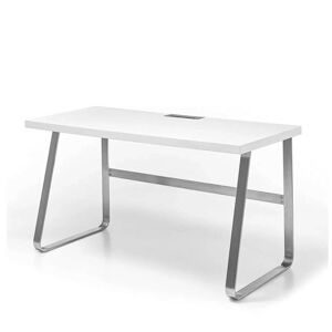 Sconto Písací stôl FIRION biela/oceľ