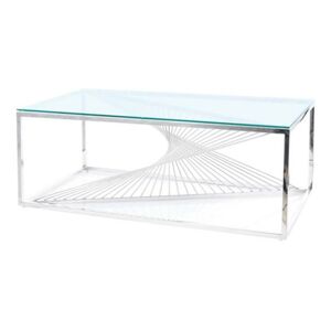 Sconto Konferenčný stolík FLOMI chróm/sklo