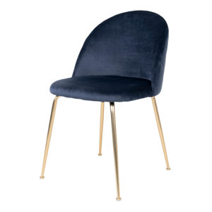 Sconto Jedálenská stolička GINUVI modrá/zlatá