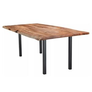 Sconto Jedálenský stôl GURU FOREST akácia/čierna, 120x80 cm