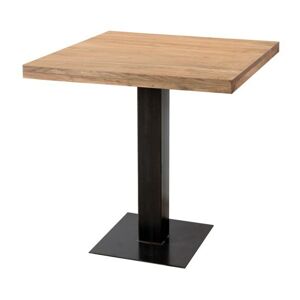 Sconto Jedálenský stôl GURU akácia stone/kov, 70x70 cm