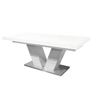 Sconto Jedálenský stôl KOMFORT biela matná/180x90 cm