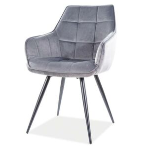 Sconto Jedálenská stolička LALAO sivá/čierna