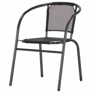Sconto Záhradná stolička LUCCA 2 antracitová/čierna