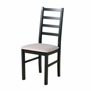 Sconto Jedálenská stolička NILA 8 čierna/béžová