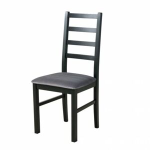 Sconto Jedálenská stolička NILA 8 sivá/čierna