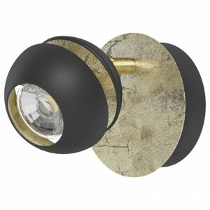 Sconto Bodové LED svietidlo NOCITO 1 čierna/zlatá