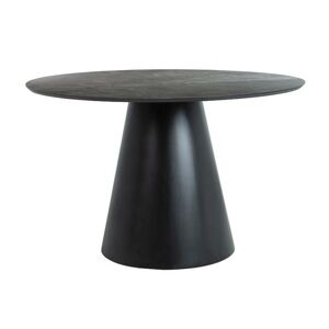 Sconto Jedálenský stôl ONGIL čierny mramor/čierna