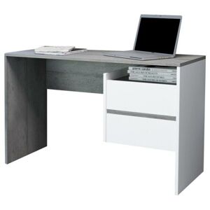 Sconto Písací stôl PACO 03 sivá/biela