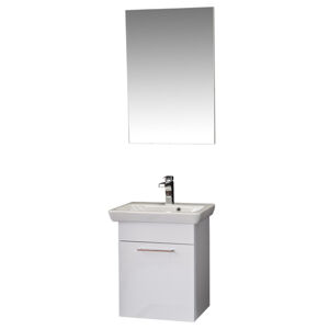 Sconto Kúpeľňová zostava PAMUKKALE biela, šírka 56 cm