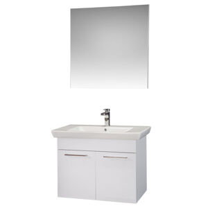 Sconto Kúpeľňová zostava PAMUKKALE biela, šírka 85 cm