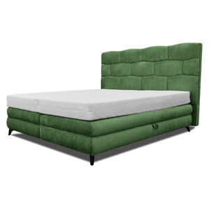 Sconto Čalúnená posteľ PLAVA zelená, 120x200 cm
