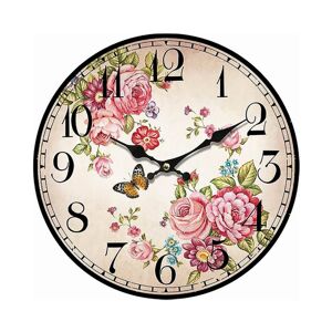 Sconto Nástenné hodiny PRINT ruža, ⌀ 34 cm