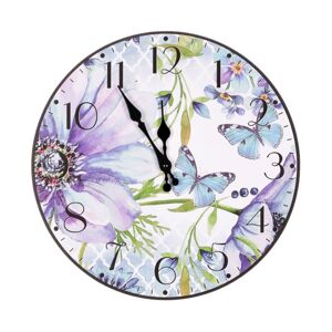 Sconto Nástenné hodiny PRINT motýle, ⌀ 34 cm