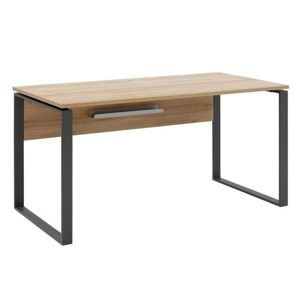 Sconto Písací stôl RYDER dub riviera/antracitová, 150x76 cm