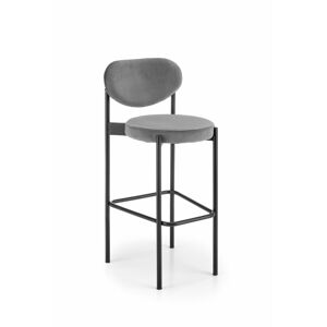 Sconto Barová stolička SCH-108 sivá/čierna