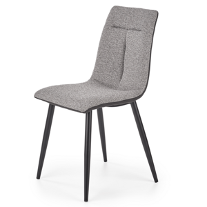 Sconto Jedálenská stolička SCK-374 sivá/čierna