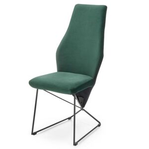 Sconto Jedálenská stolička SCK-485 tmavozelená/čierna