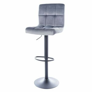 Sconto Barová stolička SIGC-105 sivá/čierna