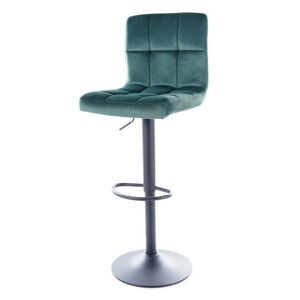 Sconto Barová stolička SIGC-105 zelená/čierna