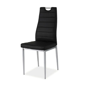 Sconto Jedálenská stolička SIGH-260 čierna/chróm