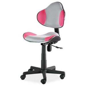 Sconto Detská stolička SIGQ-G2 sivá/ružová