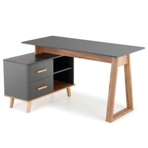 Sconto Písací stôl SIRGAU XL dub wotan/antracitová