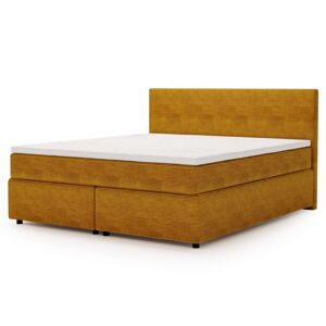Sconto Posteľ s matracom a topperom SLEEP NEW horčicová, 160x200 cm