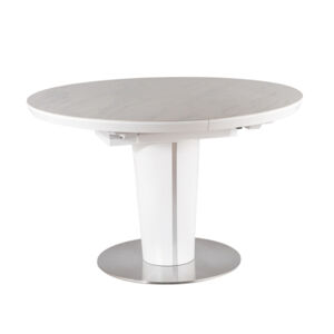 Sconto Jedálenský stôl URBAT 1 biely mramor/biela