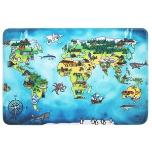 Sconto Detský penový koberec WORLD MAP viacfarebná, 77x117 cm