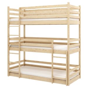 Sconto Poschodová posteľ ZANDER borovica, 90x200 cm